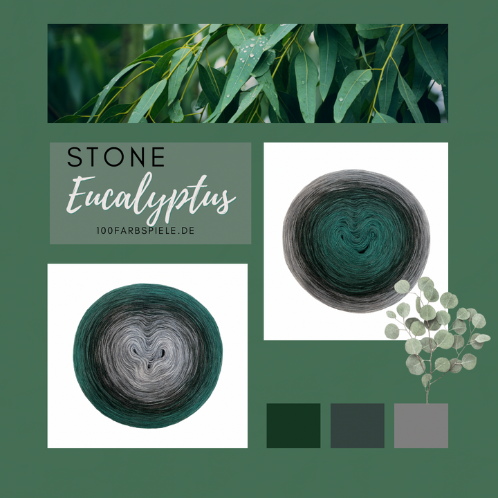 100 jeux de couleurs Classic&amp;PREMIUM STONE Eucalyptus