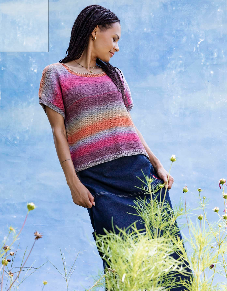 Langyarns PUNTO 71 SILK Color current summer fashion 2024 instructions 