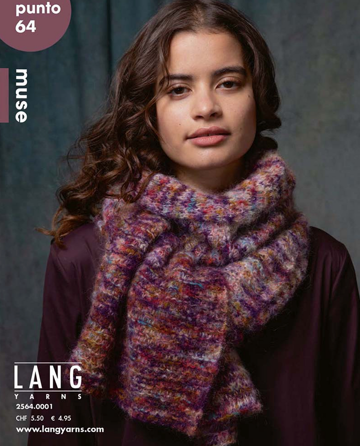 Langyarns PUNTO 64 MUSE aktuelle Wintermode 2024 Anleitungen - 100Farbspiele