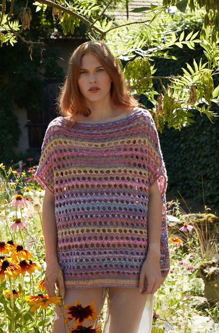 Langyarns PUNTO 68 Secret Garden aktuelle Sommermode 2024 Anleitungen - 100Farbspiele